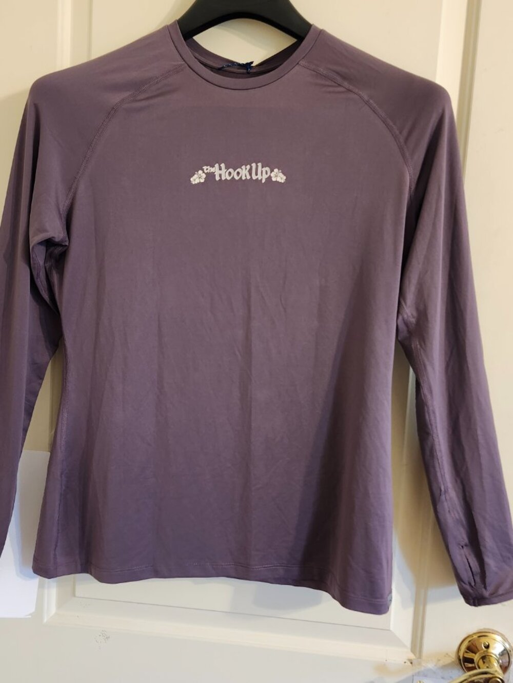 NWT AFTCO The Hook Up Women L Performance Fishing Shirt Long Sleeve UV Sun Purpl